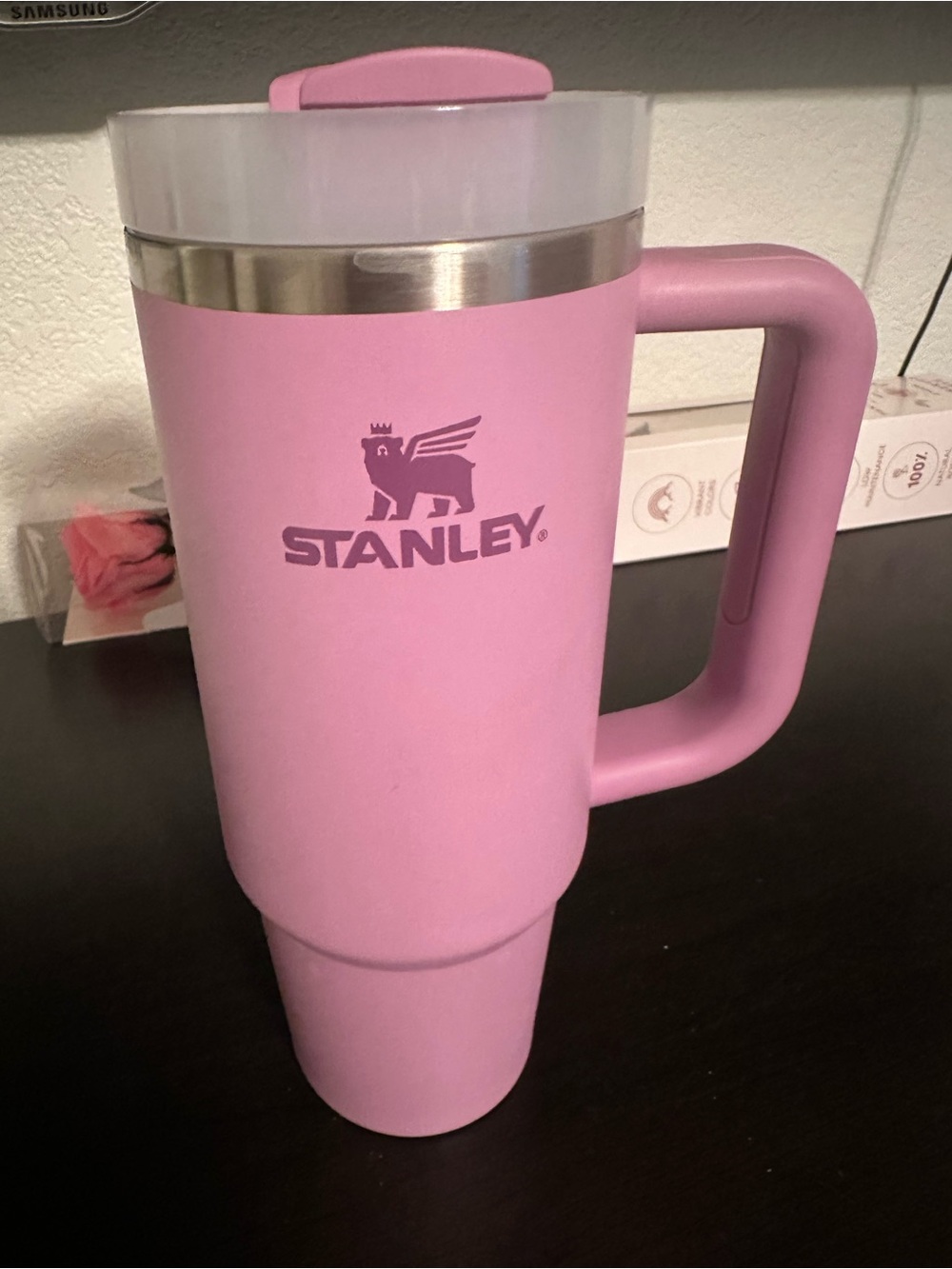Stanley Lilac Pink/Purple Insulated Travel Mug with Handle